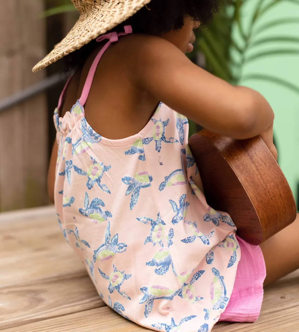 Burt's Bees Organic Baby Colorful Sea Turtles Top & Muslin Short Set