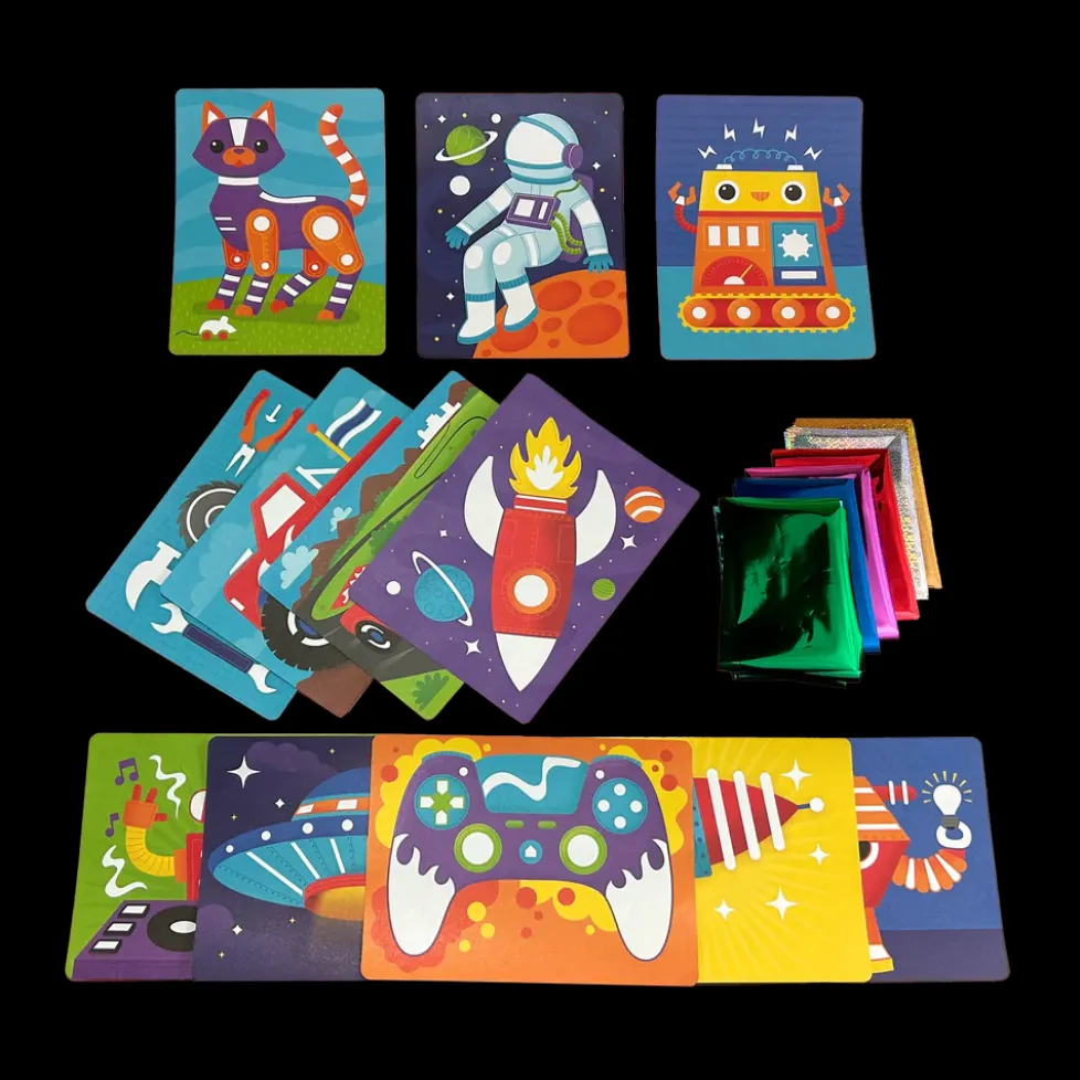 Ooly Foil-tastic Foil Art & Coloring Set - Gadgets and Gizmos