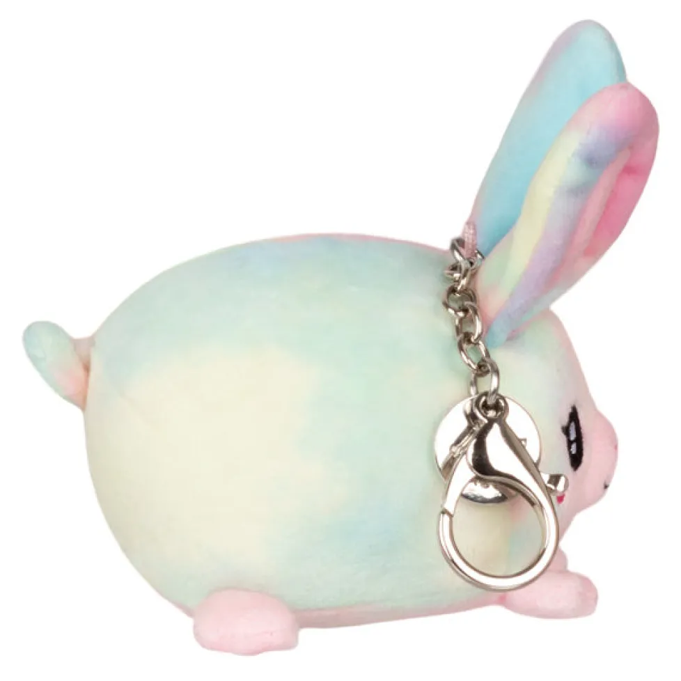 Squishable® Micro Keychain: Tie Dye Bunny 3"
