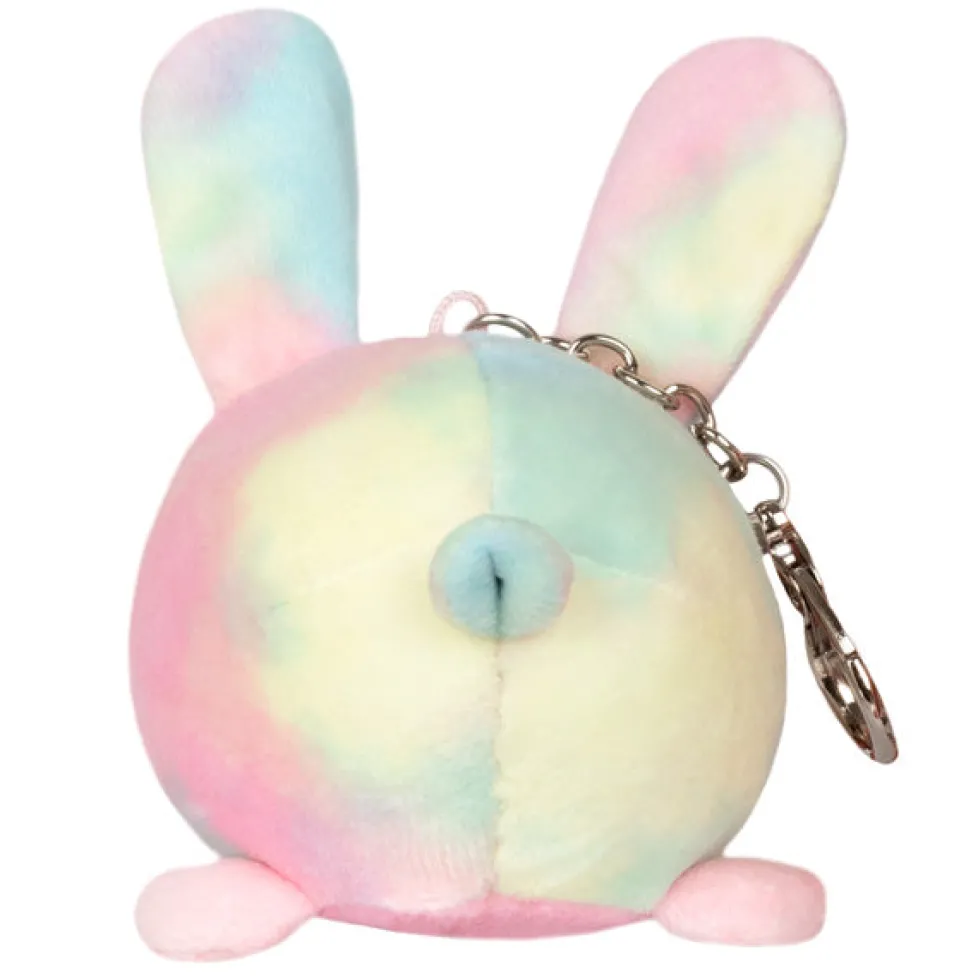 Squishable® Micro Keychain: Tie Dye Bunny 3"