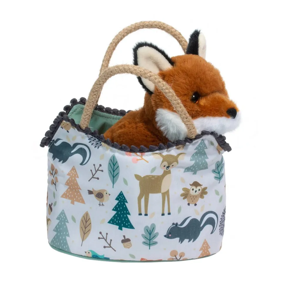Douglas Sassy Pet Sak Magical Forest with Sitting Fox 6.5"