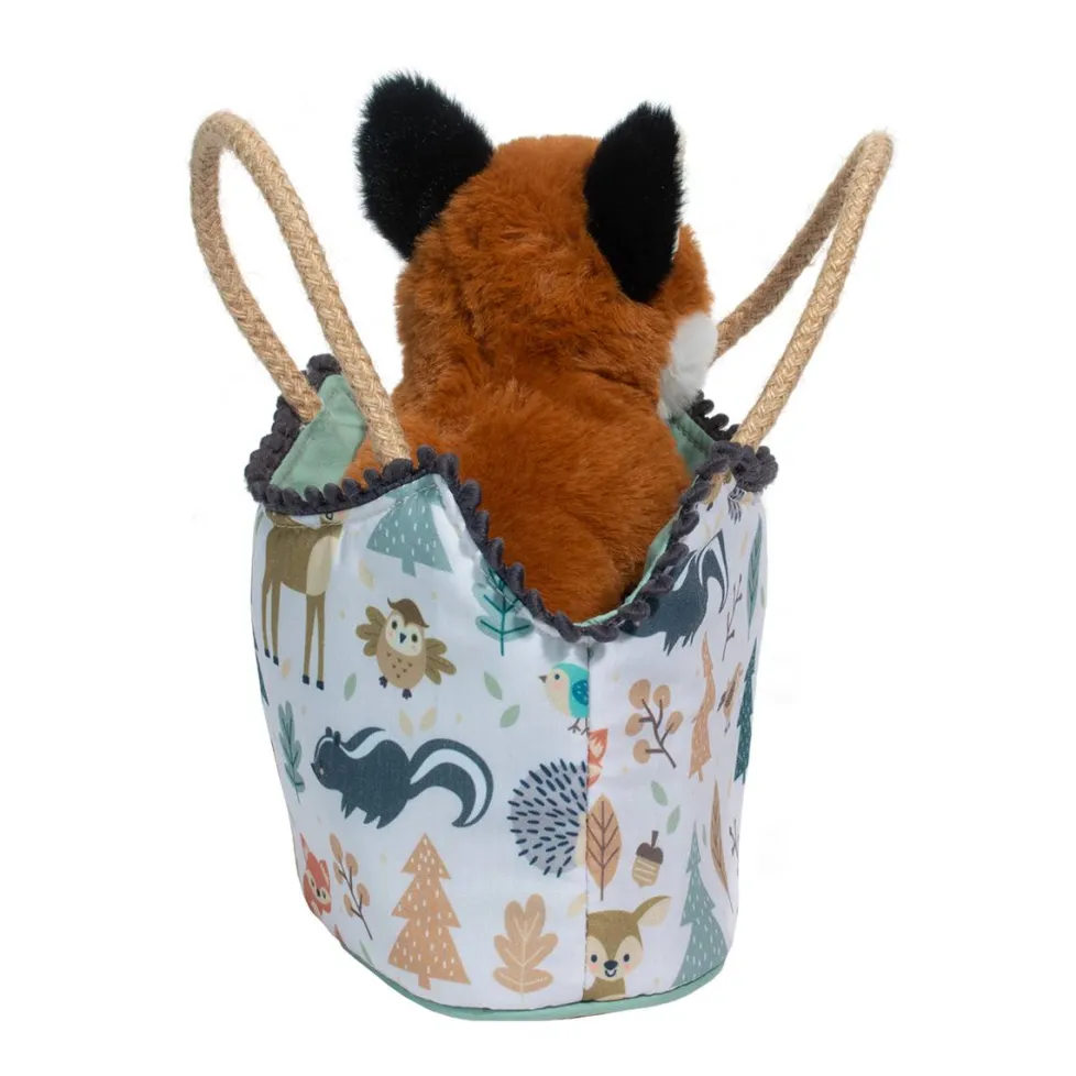 Douglas Sassy Pet Sak Magical Forest with Sitting Fox 6.5"