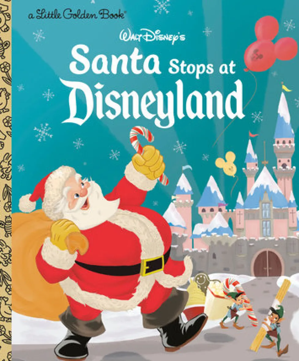 Little Golden Books - Santa Stops at Disneyland