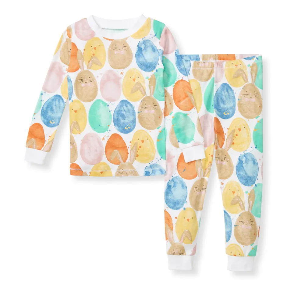 Burt's Bees Organic Two-Piece Pajamas Easter Friends
