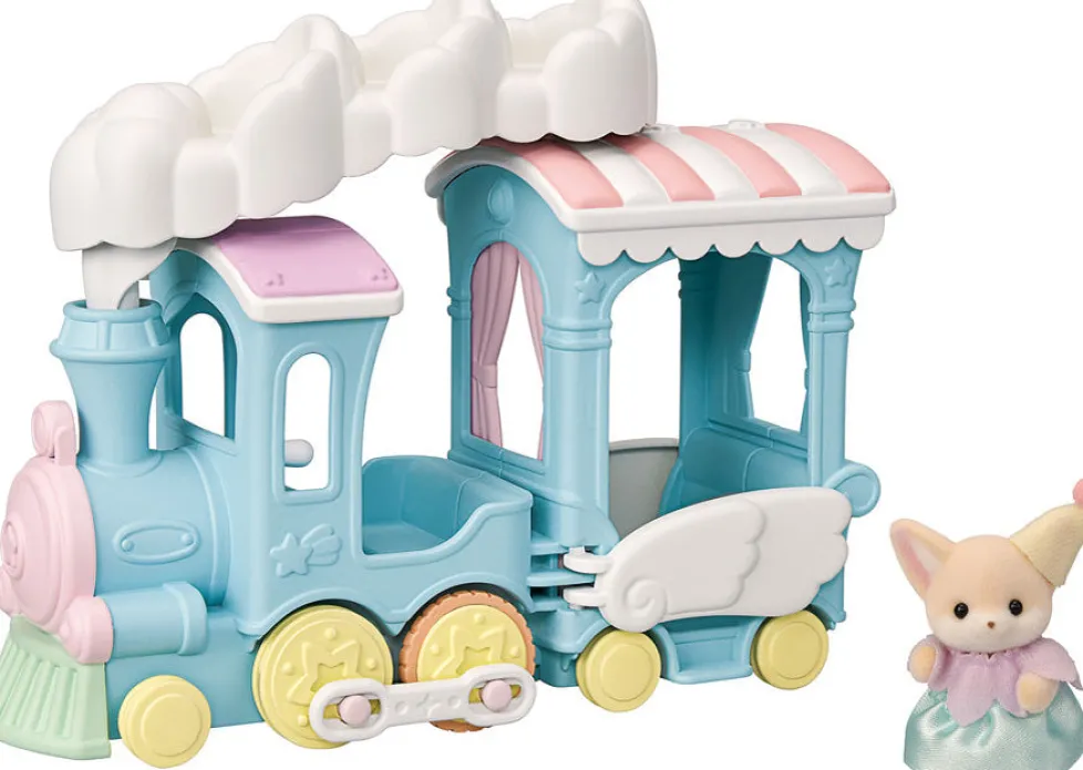 Calico Critters Floating Cloud Rainbow Train
