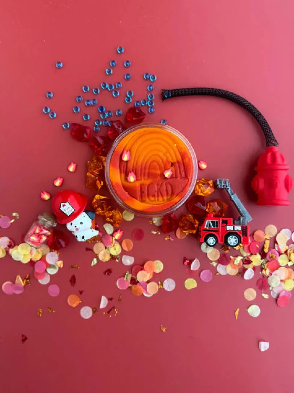 Earth Grown KidDough: Bagged Sensory Kit - Fire Station