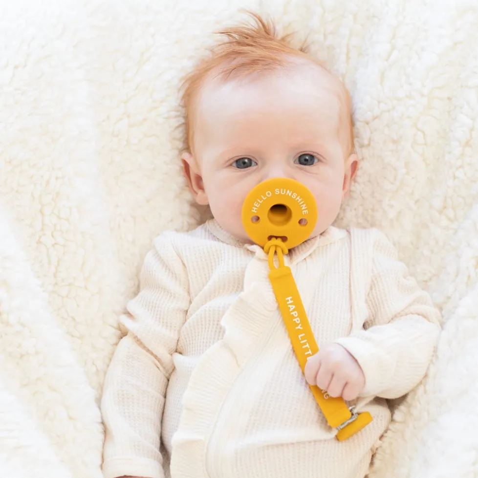 Bella Tunno Pacifier Clip: Happy Little Thing
