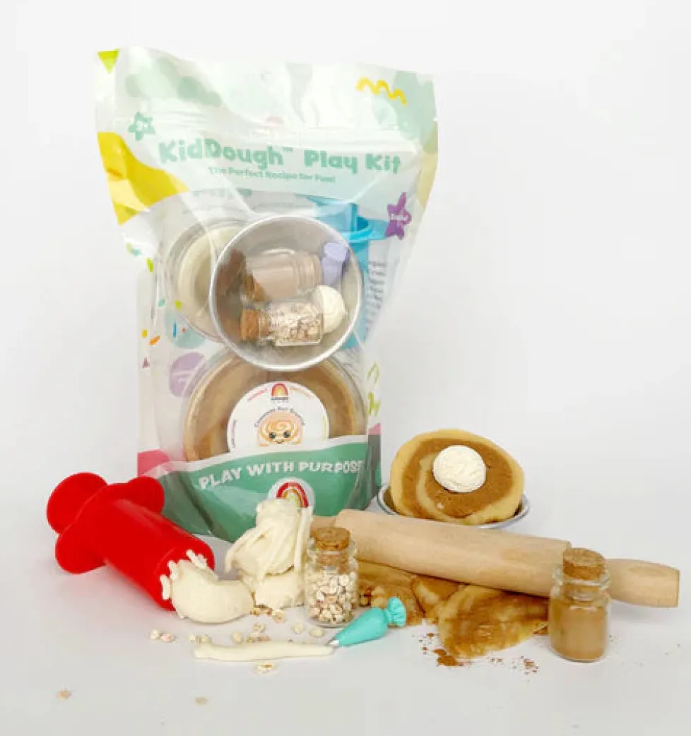 Earth Grown KidDough: Bagged Sensory Kit - Cinnamon Roll